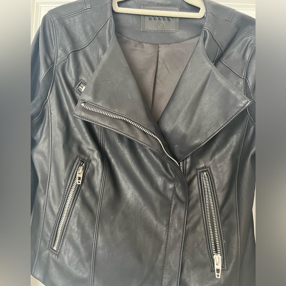 Blank NYC Black Cropped Moto Jacket size S - Picture 2 of 6